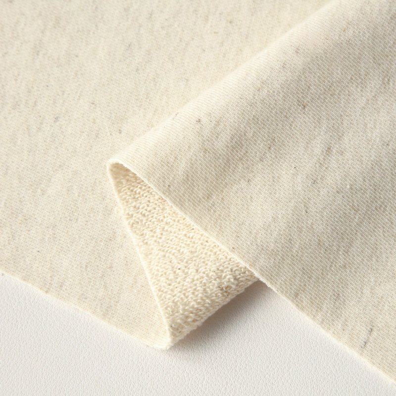 Winter heavyweight 380 gsm men's clothing plain color hoodie sweatshirt french terry linen cotton blend french terry fabric