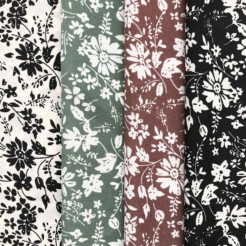 Wholesale stock of light weight soft 100% woven polyester chiffon printed fabric