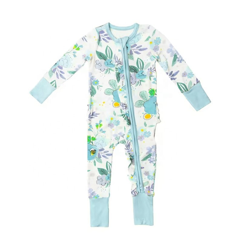 Professional Factory Custom Hot Sale 0-24 Months Romper Set Baby Clothes Bamboo with Zipper Long Sleeve Baby Toddler Clothes