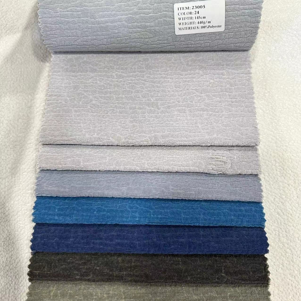 23005- polyester home textile sofa fabric for plain Comfortable Warm Upholstery Pillow linen curtain fabrics For Home