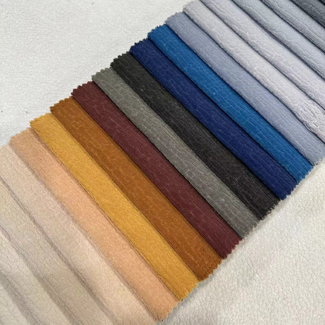 23005- polyester home textile sofa fabric for plain Comfortable Warm Upholstery Pillow linen curtain fabrics For Home