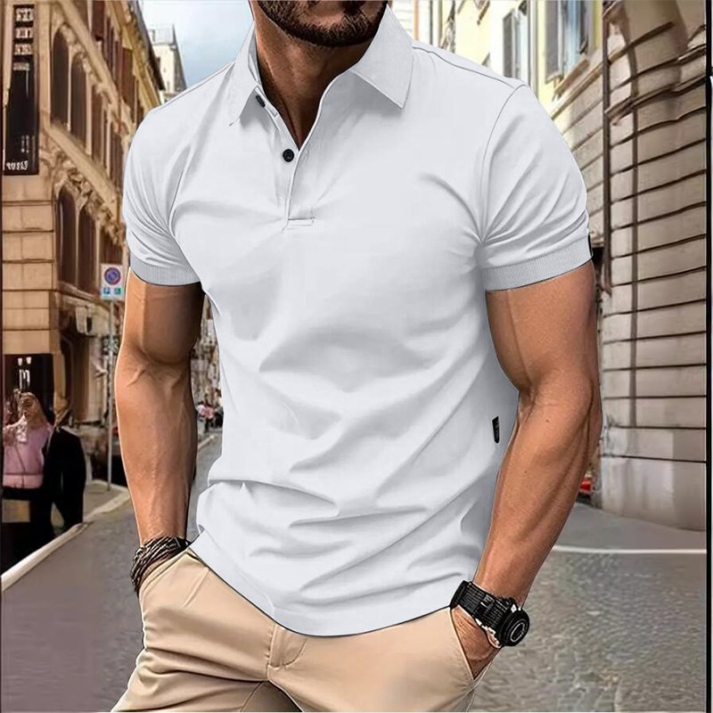High Quality Regular-Fit Quick-Dry Embroidered Cotton Bamboo Fabric Breathable Casual Styles for Summer Men's Golf Polo Shirt
