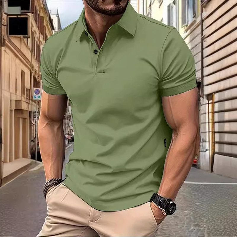 High Quality Regular-Fit Quick-Dry Embroidered Cotton Bamboo Fabric Breathable Casual Styles for Summer Men's Golf Polo Shirt