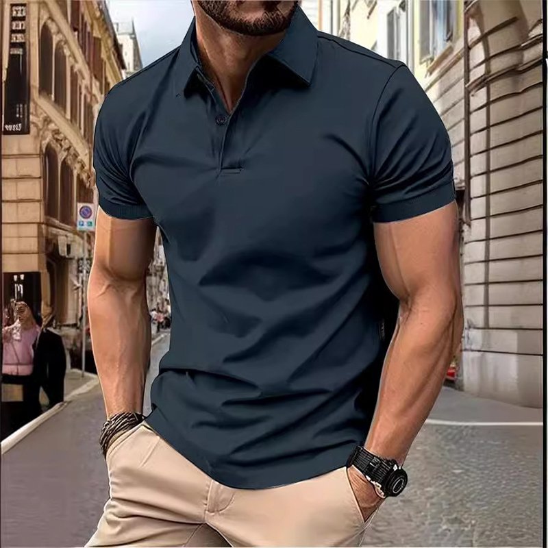 High Quality Regular-Fit Quick-Dry Embroidered Cotton Bamboo Fabric Breathable Casual Styles for Summer Men's Golf Polo Shirt