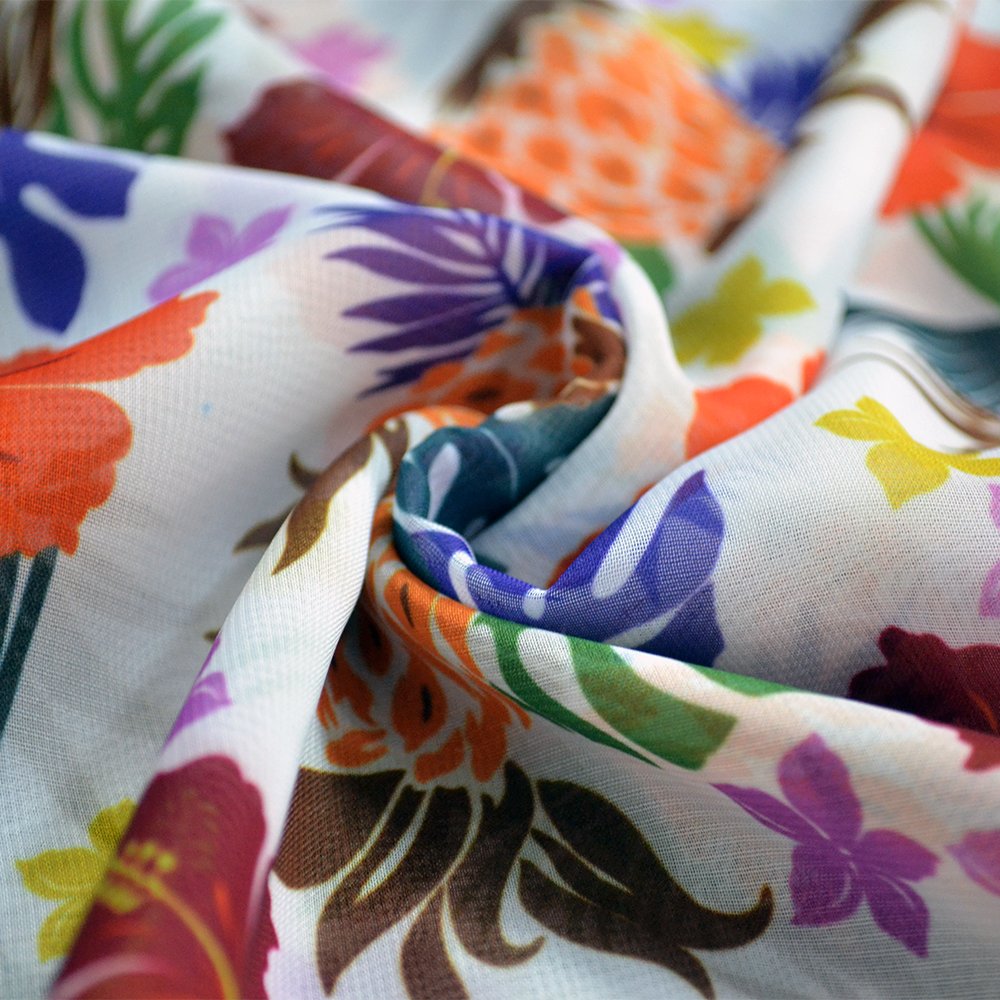 Beautiful Design 100% Polyester Floral Textiles Printing Plain Crepe Printed Chiffon Fabric For Women Dress