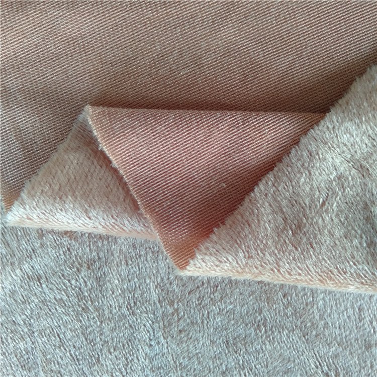 2023 Poly/velvet Velvet Knitted 100% Polyester Plain Dingxin Wool Blanket Tricot Velour Fabric Super Soft Crystal YARN DYED 72F