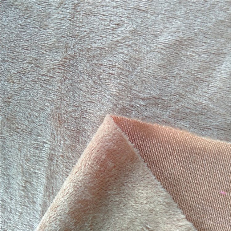 2023 Poly/velvet Velvet Knitted 100% Polyester Plain Dingxin Wool Blanket Tricot Velour Fabric Super Soft Crystal YARN DYED 72F