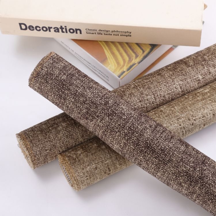 100% Polyester Chenille Knit Linen Look Chenille Circular Knitted Velvet Textured Sofa Fabric For Furniture Textile