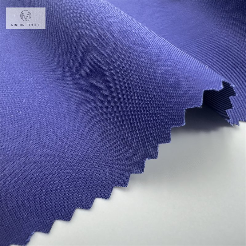 Mindun High Quality 150 Gsm Bamboo Fiber Fabric 70% Polyester 27% Bamboo 3% Spandex Fabric For Pyjamas Clothing