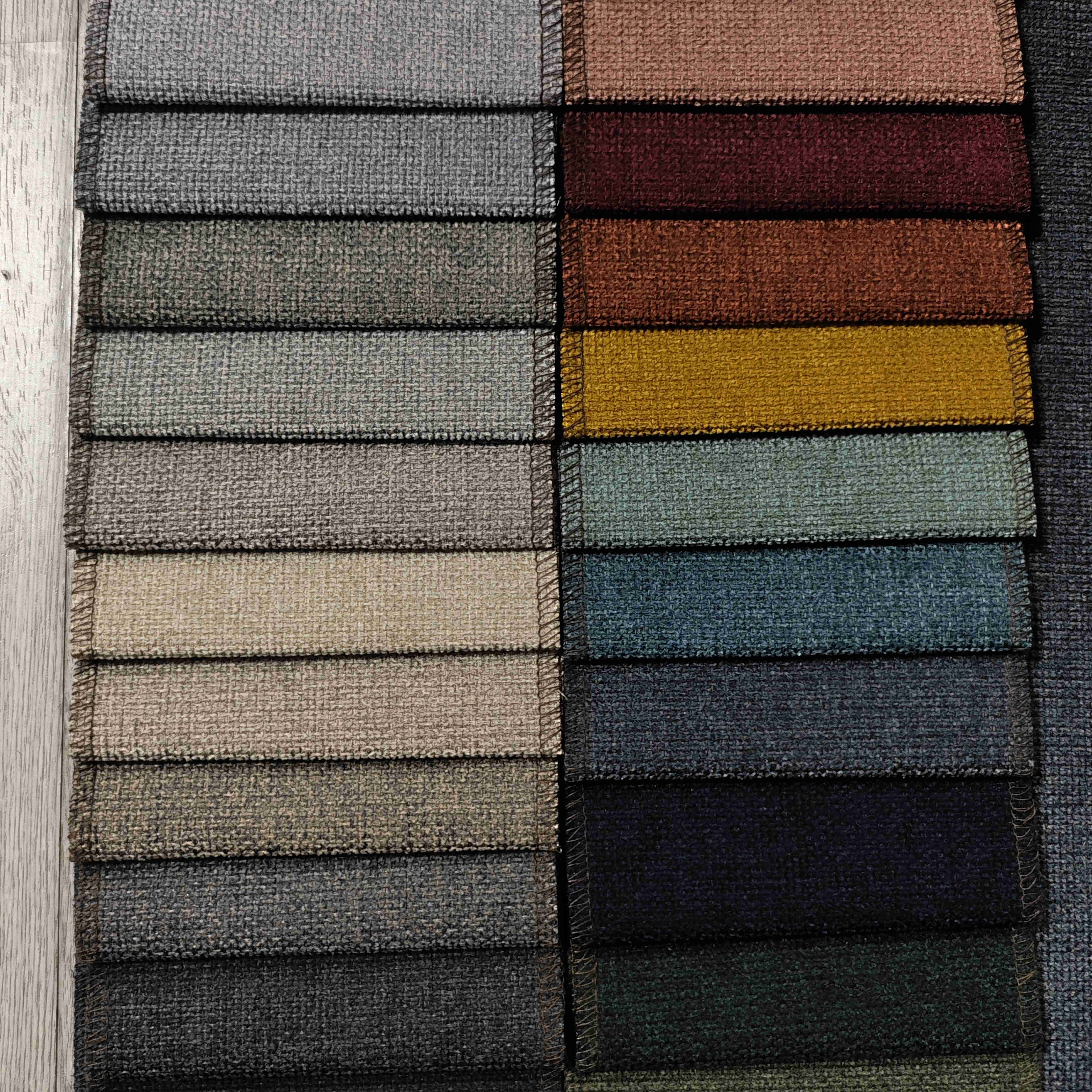 Living room breathable Linen sofa Furniture Fabric 100% polyester Sofa cover for heavy use
