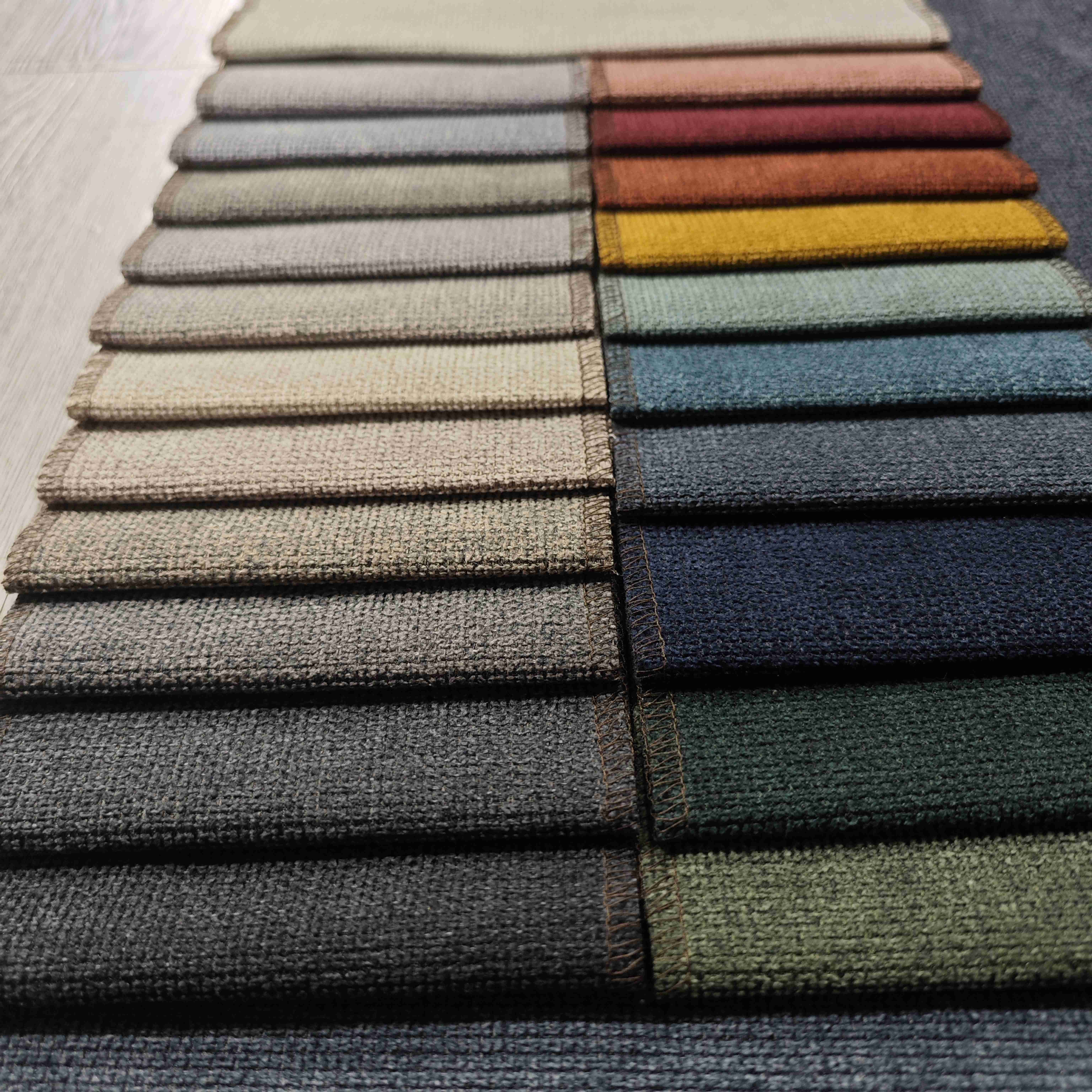 Living room breathable Linen sofa Furniture Fabric 100% polyester Sofa cover for heavy use