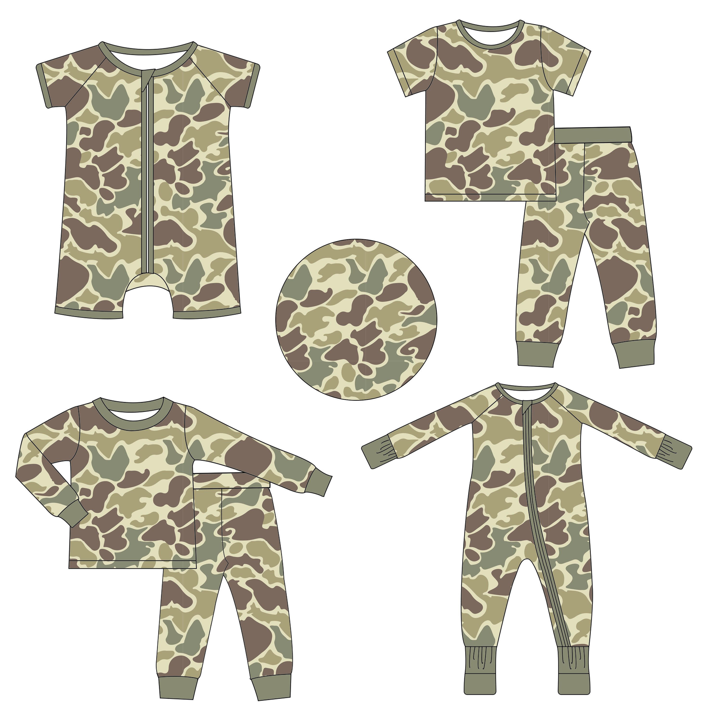 Organic Bamboo plain Color baby bamboo zip Sleepsuit babygrow baby sleeper Pajamas rompers