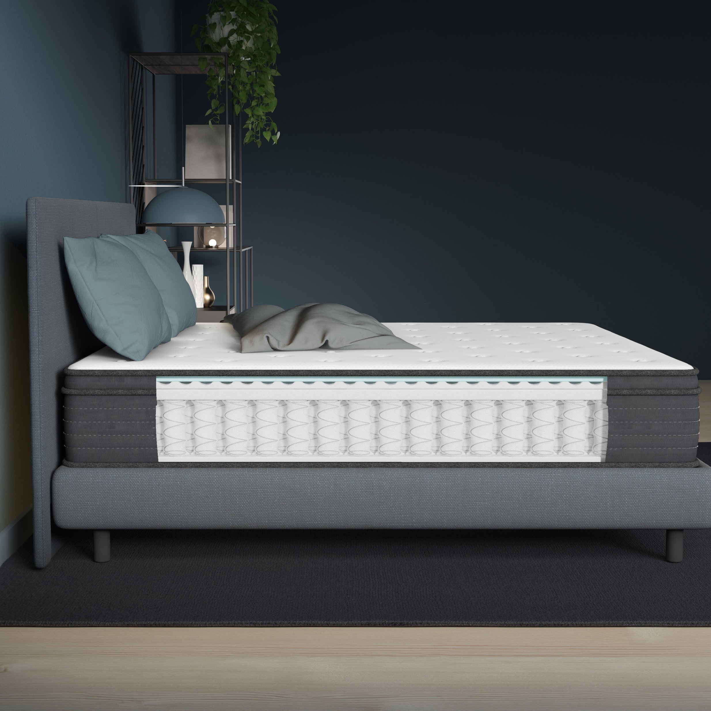 High Quality Compressed Roll Up Mattresses Queen Size Memory Foam Luxury Hotel Mattress With High Quality Custom