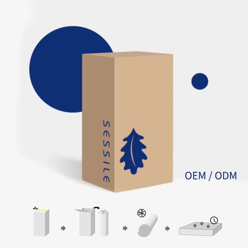 High Quality Compressed Roll Up Mattresses Queen Size Memory Foam Luxury Hotel Mattress With High Quality Custom