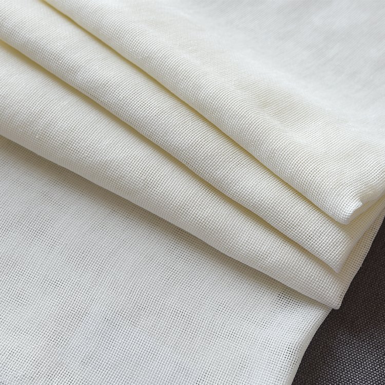Factory Sale 100% Polyester Transparent Sheer Flame Retardant Fabric Mesh Fabric For Curtain