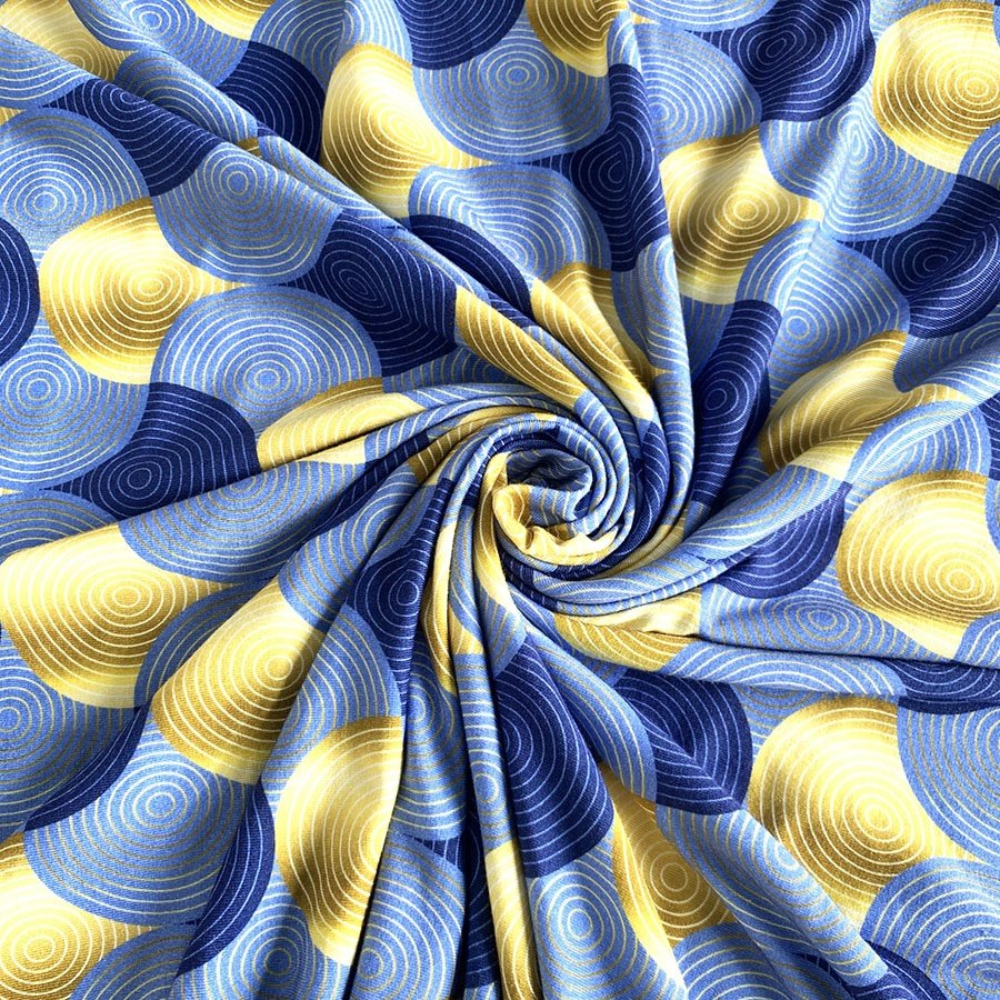 High Quality custom digital Print bamboo lycra knitted fabric