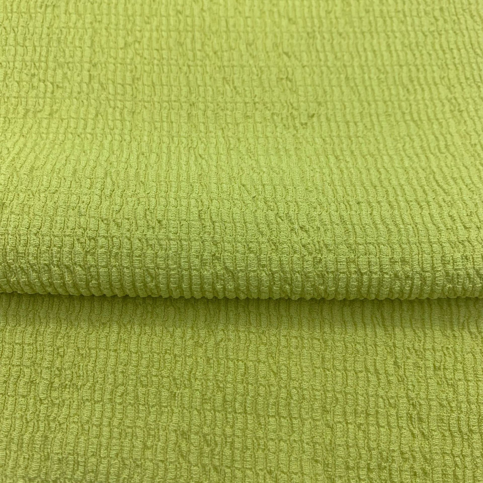 China Supplier Textile Solid Dyed 95% Polyester 5% Spandex Warp jacquard fabric Crepe Fabric Knitted