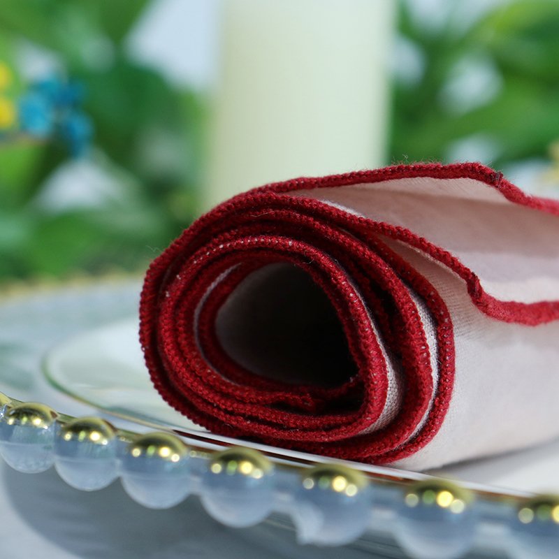 High Quality Customize Your Table Made Embroidered Linen Napkins Settings