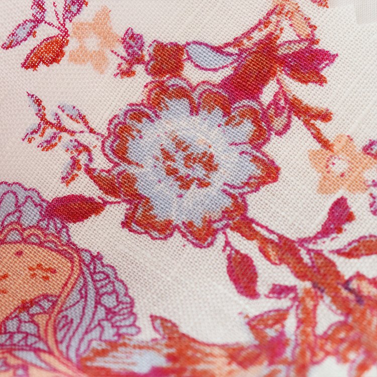 Custom Skin-friendly 100% Linen Textile Fabric Printed Floral Breathable Linen Linen Fabric for Shirt Poplin Fabric Woven Plain