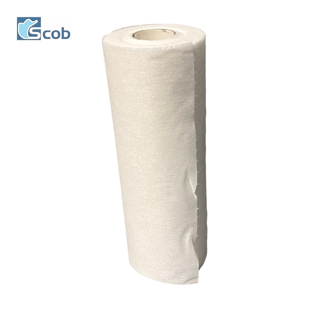 Biodegradable Rayon Bamboo cleaning cloths Sustainable Eco Friendly bamboo dish cleaning roll wipes
