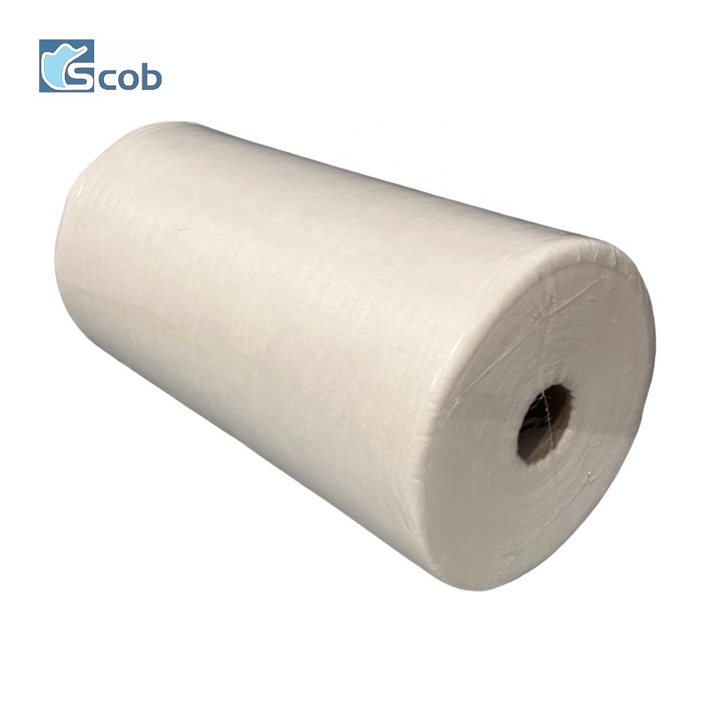 Biodegradable Rayon Bamboo cleaning cloths Sustainable Eco Friendly bamboo dish cleaning roll wipes