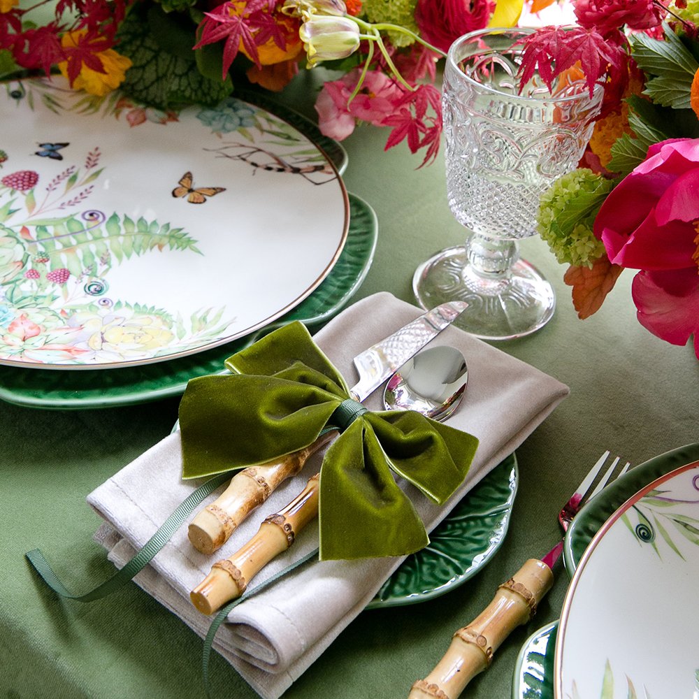 New Design Silky Soft Velvet napkins Ring for wedding bows bowknot holder custom size fabric flannel tablecloth holder polyester