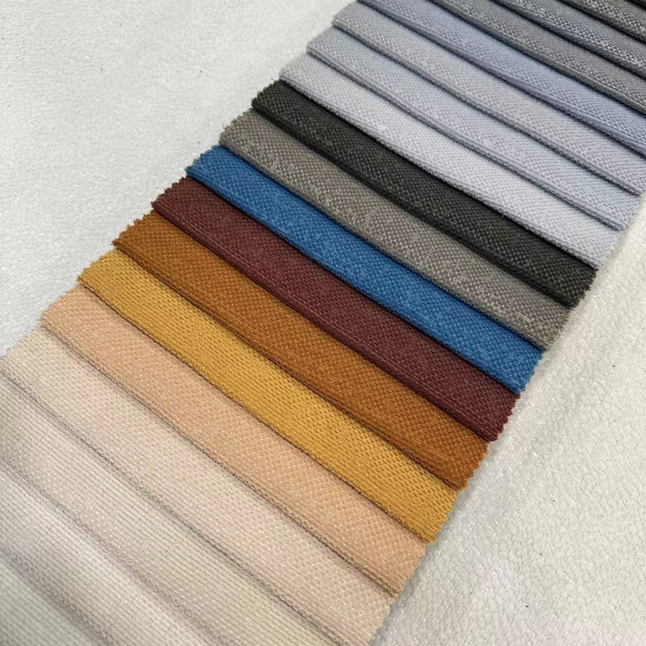 23001- polyester home textile sofa fabric for plain Comfortable Warm Upholstery Pillow linen curtain fabrics For Home