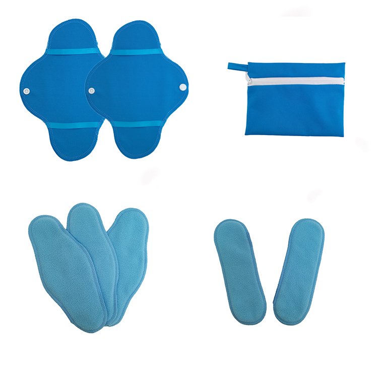 New AtyleWashable Reusable Absorbent Cloth Sanitary Pads Low Price Cotton Fleece Patterns Waterproof Menstrual Sanitary Pads