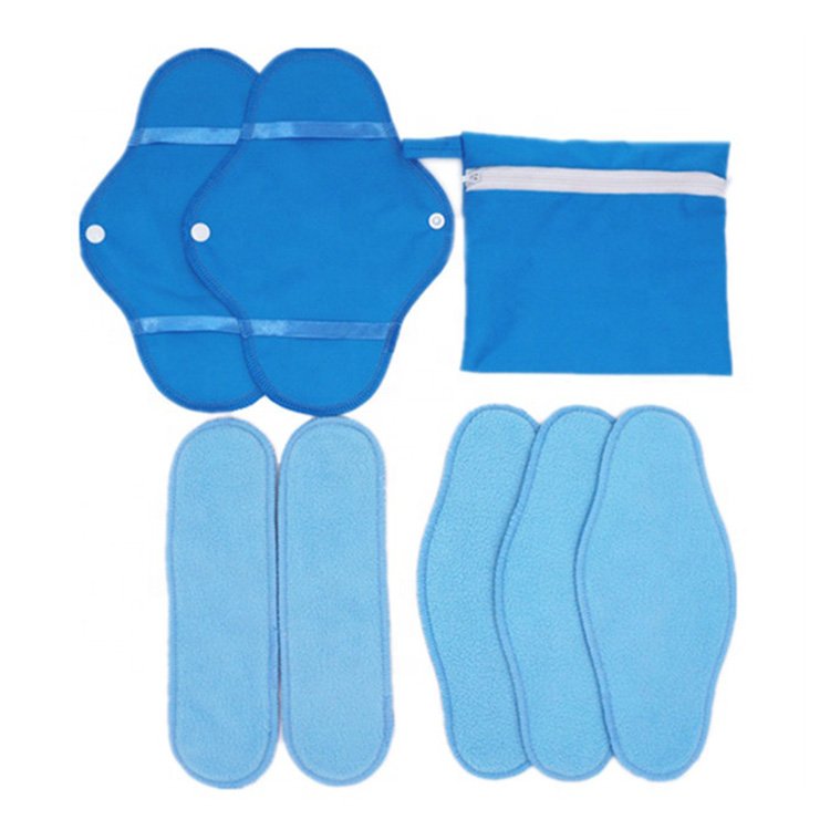 New AtyleWashable Reusable Absorbent Cloth Sanitary Pads Low Price Cotton Fleece Patterns Waterproof Menstrual Sanitary Pads