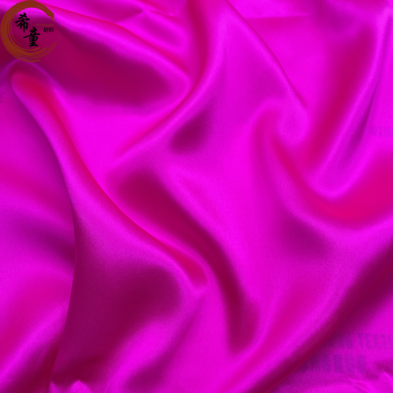 New arrival 100% polyester transparent solid color breathable attractive satin fabric for women sleepwear