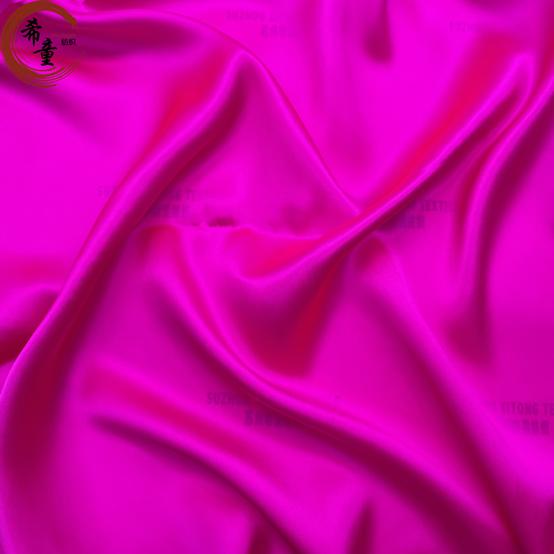 New arrival 100% polyester transparent solid color breathable attractive satin fabric for women sleepwear