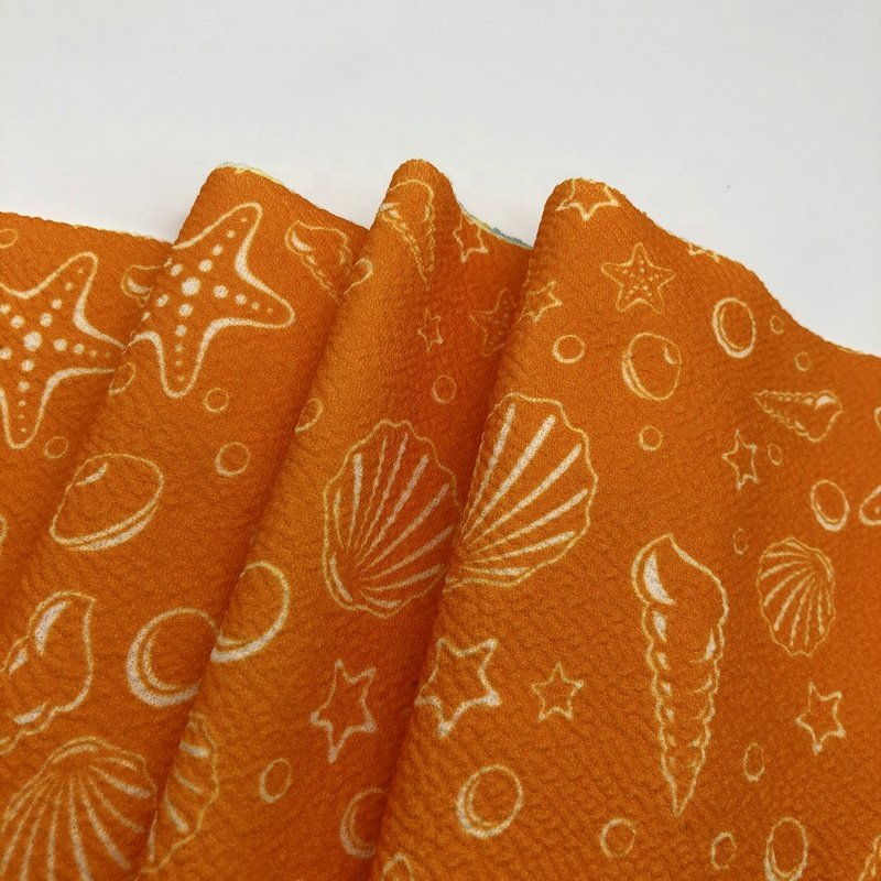 Liverpool Knit Fabric for Big Bow Headbands Print Bullet Fabric Customized 100% Polyester Jacquard Baby Clothing or Accessories