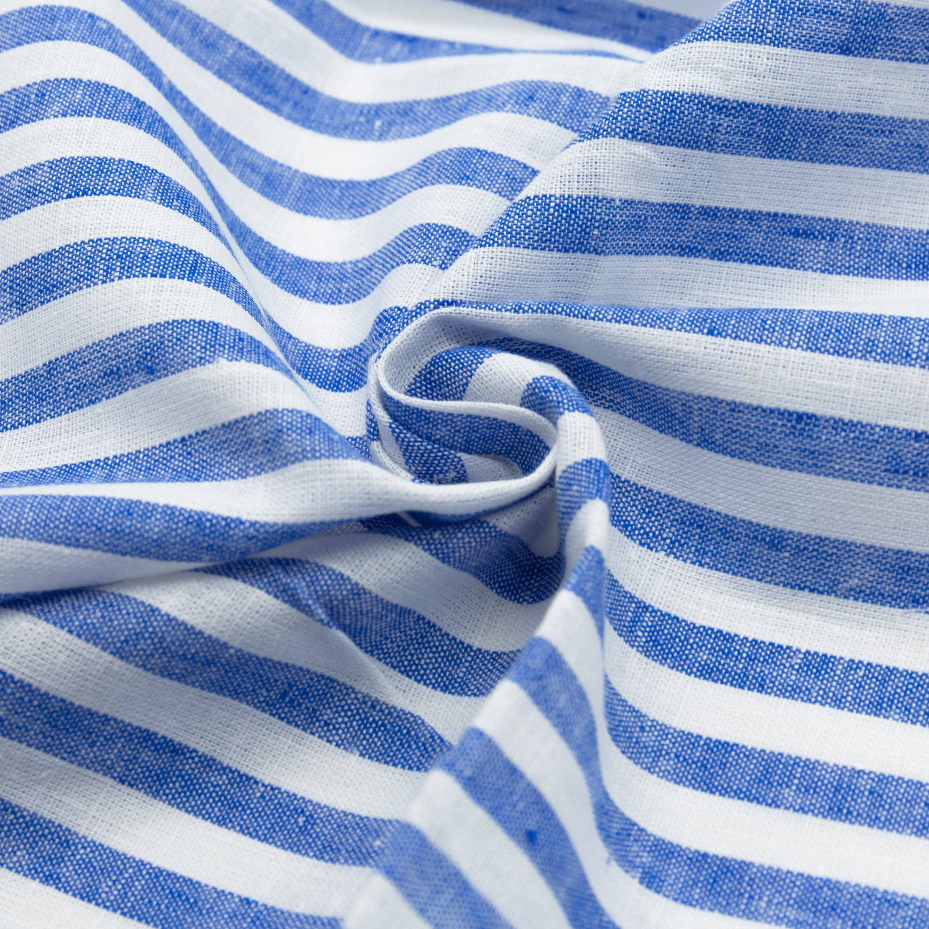 Super hot selling linen cotton yarn dyed blue color fabric for shirts