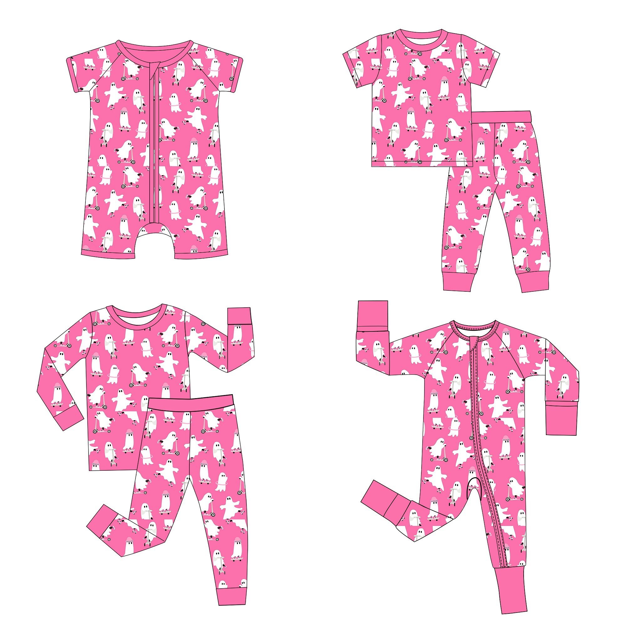 Custom Newborn Romper Wholesale 95% Bamboo Fabric Soft Kids Cartoon Pajamas Children's Boutique Bamboo Baby Toddler Pajamas