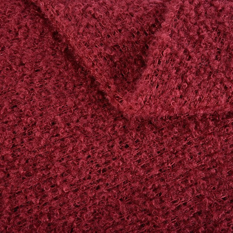 High Quality Dyed Soft Plain Knitting Lightweight 100% Polyester Yarn Fabrics for Sleepwear