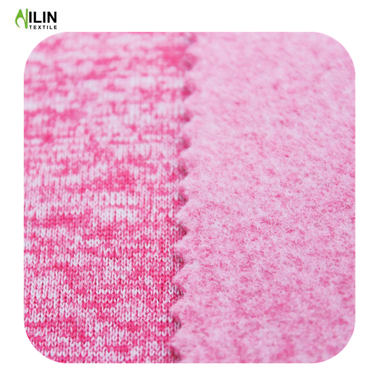 100% polyester cationic one side brush fleece fabric for uniform