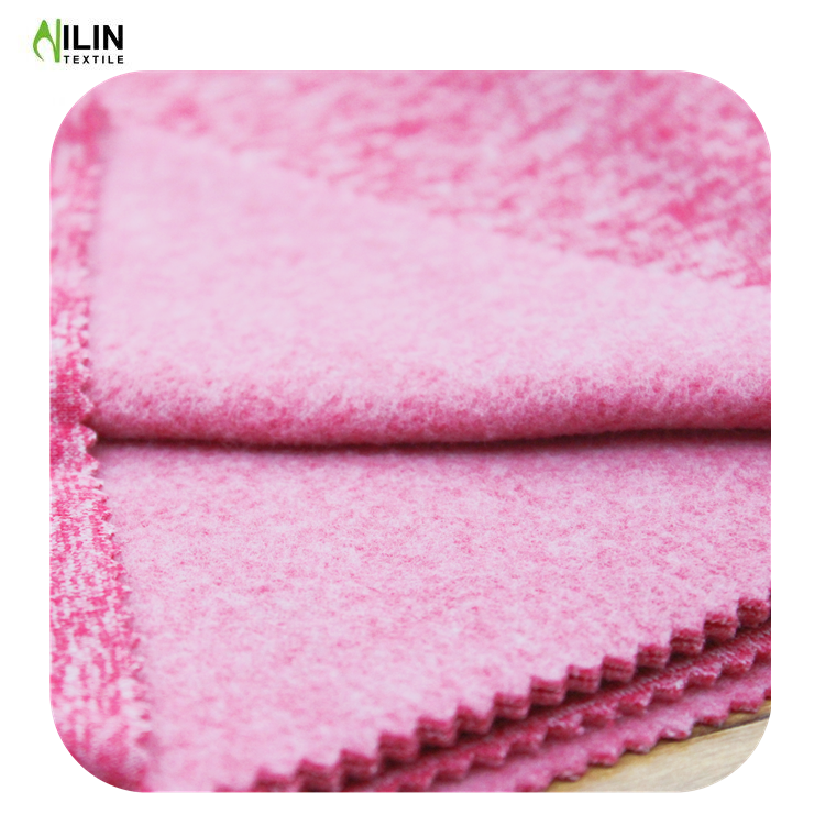 100% polyester cationic one side brush fleece fabric for uniform