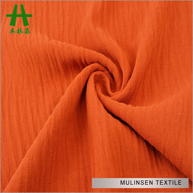 Mulinsen Textile 100%Polyester CEY Four Way Strech Crepe Fabric