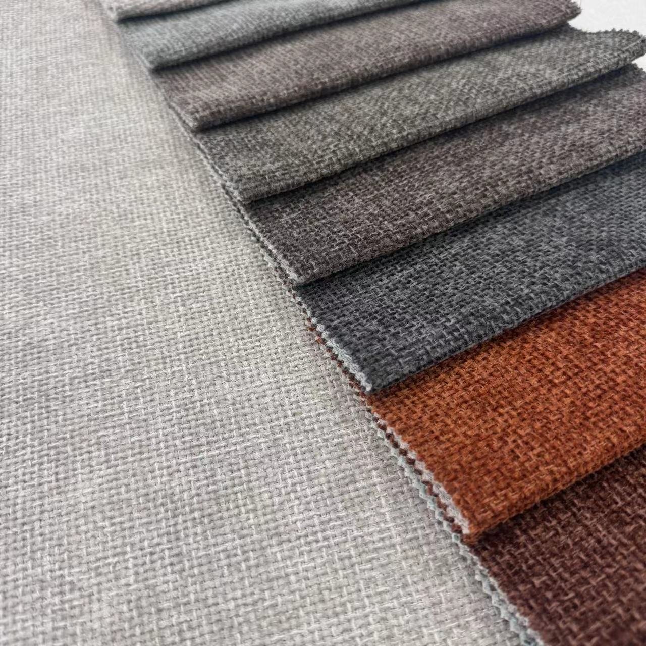 JL6231 - polyester home textile sofa fabric for plain Comfortable Warm Upholstery Pillow linen curtain fabrics For Home