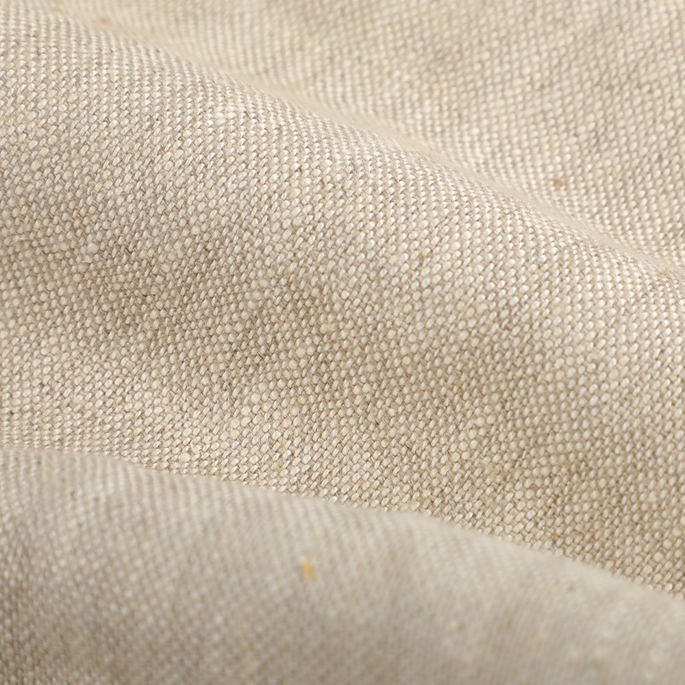 Factory Chinese Top Selling Quality Garment Material Heavyweight Pure Color Thick Comfortable 100%Linen Woven Fabric
