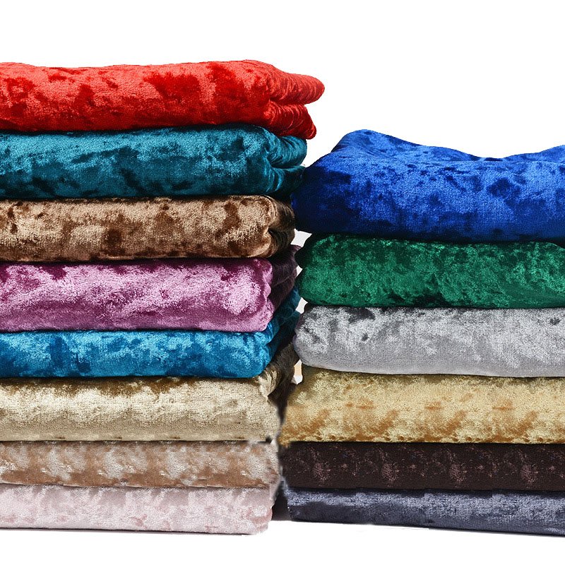2024 High Quality Banquet Party Event Reusable Table Cloth Cover Decor Champagne Wedding Party Crushed Velvet Round Tablecloth