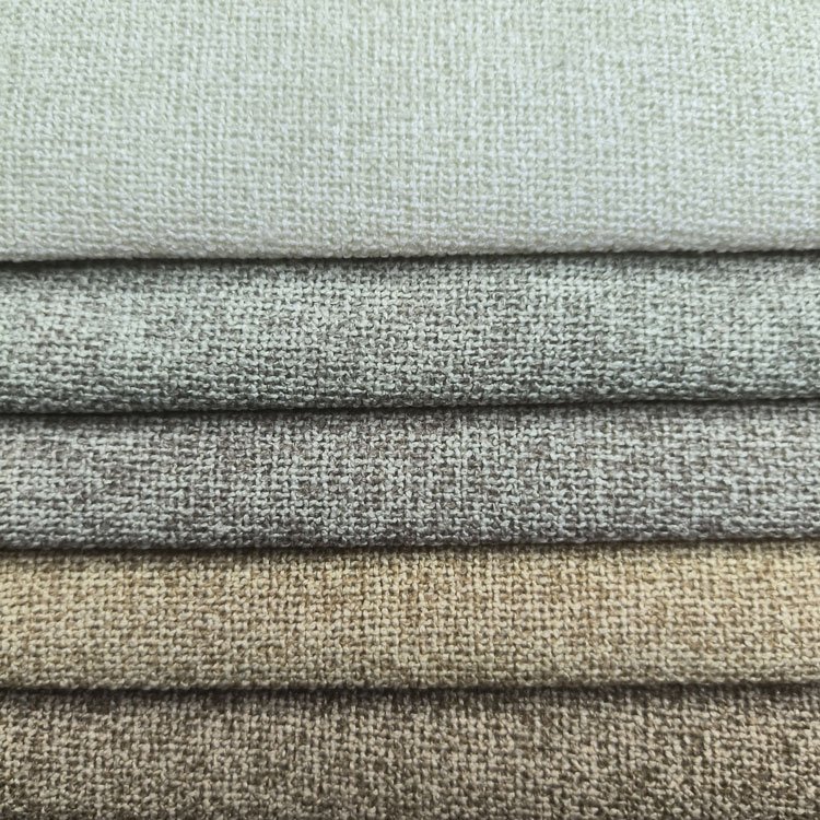 Home Deco Blended Faux Linen Look Curtain Fabric Polyester With Linen Fabric