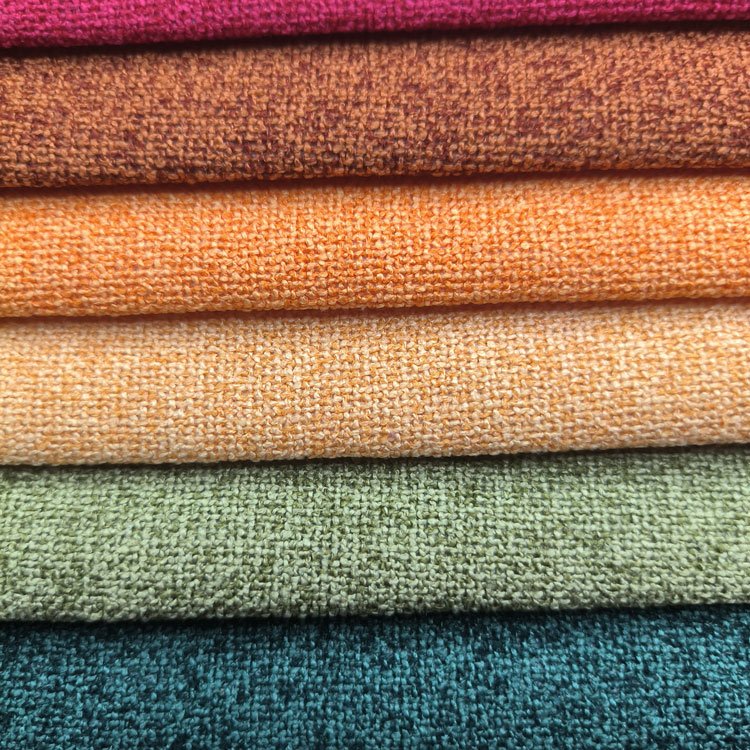 Home Deco Blended Faux Linen Look Curtain Fabric Polyester With Linen Fabric