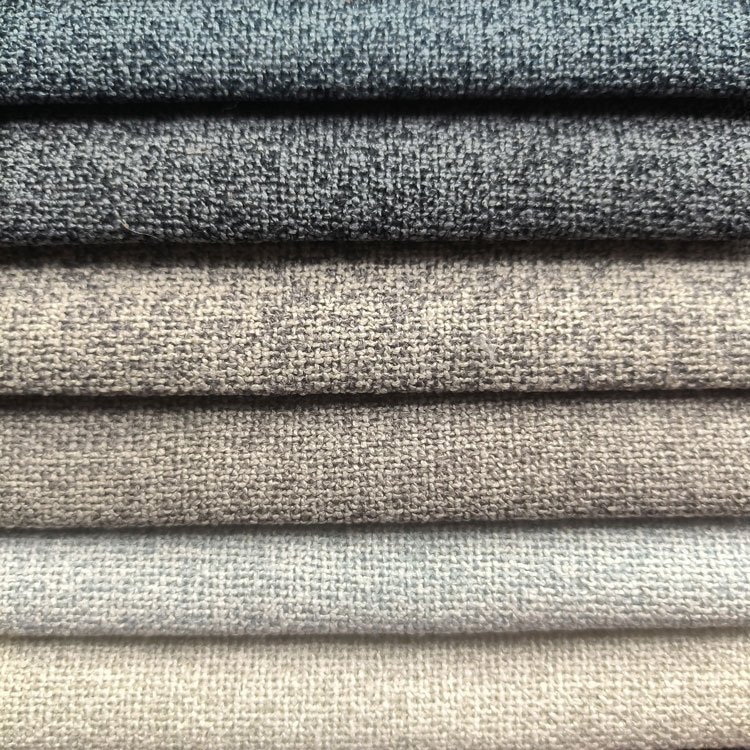 Home Deco Blended Faux Linen Look Curtain Fabric Polyester With Linen Fabric