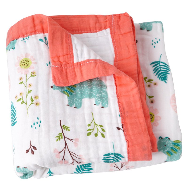 hotsale Bamboo cotton Baby Swaddle Muslin Blanket comforter bedding sets & collections 120*120cm