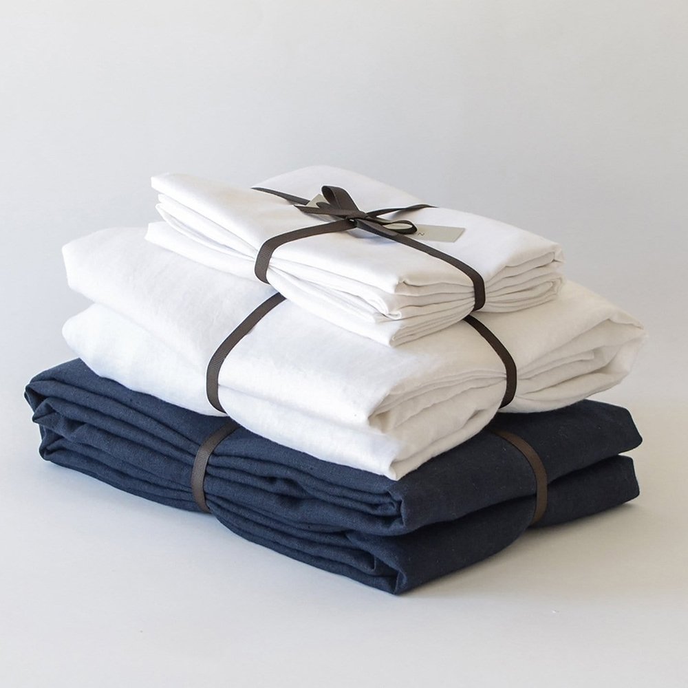 All size customizable Luxury Linen Bedding set size linen summer cover Luxury fabric French natural flax duvet cover set hotel
