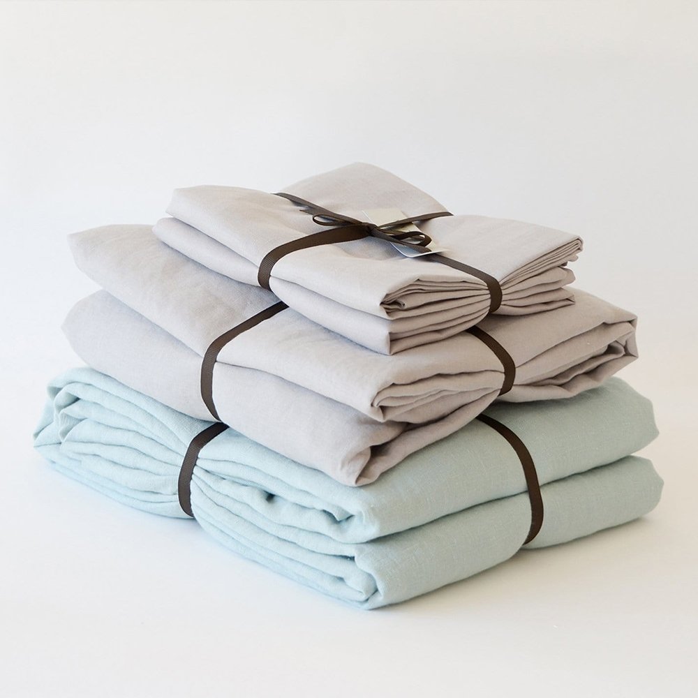 All size customizable Luxury Linen Bedding set size linen summer cover Luxury fabric French natural flax duvet cover set hotel