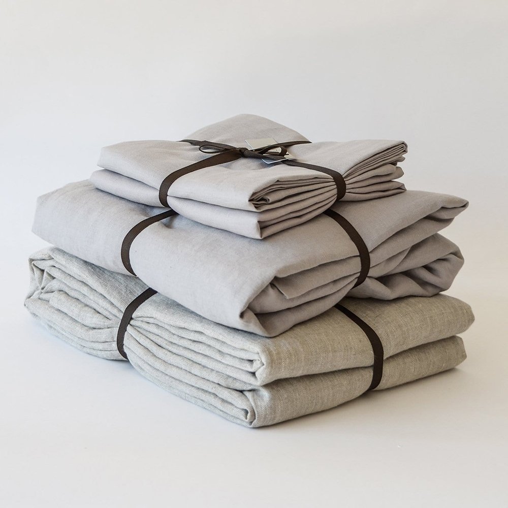 All size customizable Luxury Linen Bedding set size linen summer cover Luxury fabric French natural flax duvet cover set hotel