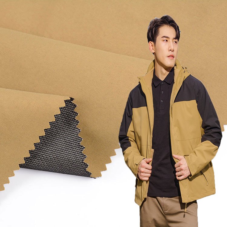 Waterproof Softshell 3 Layers TPU Bonded Peach Skin Outdoor Coated 100 Polyester Fabric