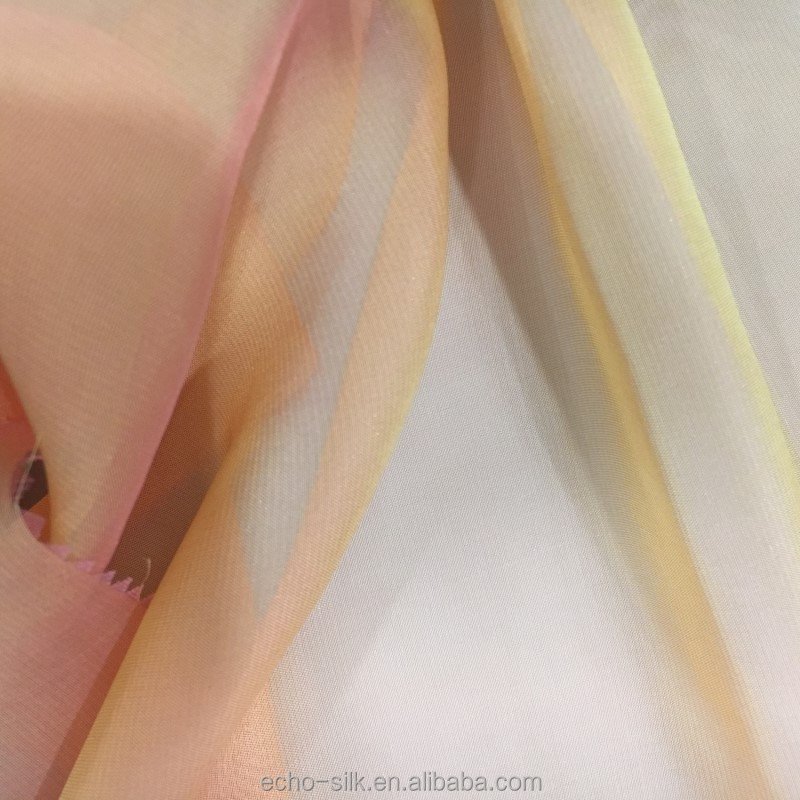 Hot sale organic eco-friendly bamboo silk chiffon fabric for ladies dresses
